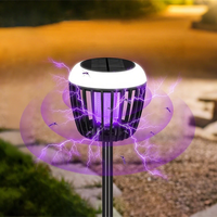 LED Solar Mosquito Killer Lawn Light Waterproof Outdoor Bug Zapper with UV Light 3 Modes Safe Design Mosquito Repellent