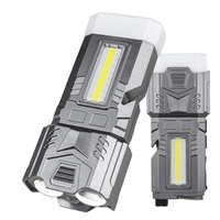 LED+COB Multifunctional Strong Flashlight 1800mAh Type-C Charging Repair Light Emergency Rope Snipper Window Breaker Zoo