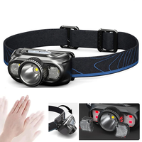 LEM Outdoor 800LM Wave Sensor Headlamp Dual Light Source Ultra-Bright Headlamp Long-Lasting Rechargeable Helmet Lamp for