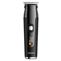 Lenovo Hair Clipper with LED Display 7000RPM Motor & 5 Speed Settings 240Min Cordless Use USB Charging 3 Guide Combs for