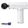 Lenovo Professional Massage Gun with Carrying Case 5-Speed Deep Tissue Percussion 6 Massage Heads for Muscle Recovery Qu