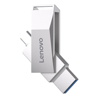 Lenovo SS370 Type-C & USB3.2 Flash Drive 256G 128G High Speed Pendrive U Disk for Laptop Phone Computer