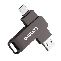 Lenovo SS380 Type-C & USB3.2 Flash Drive 512GB/256GB/128GB/64GBHigh Speed Dual Interface Portable Memory U Disk Pendri