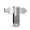 Lenovo SX5 Pro Type-C & USB3.2 Solid State Flash Drive 256GB 128GB Dual Interface 360° Rotation Zinc Alloy USB Disk Port