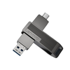 Lenovo SX5 Pro Type-C & USB3.2 Solid State Flash Drive 256GB 128GB Dual Interface 360° Rotation Zinc Alloy USB Disk Port