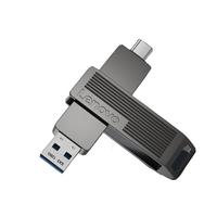Lenovo SX5 Pro Type-C & USB3.2 Solid State Flash Drive 256GB 128GB Dual Interface 360° Rotation Zinc Alloy USB Disk Port