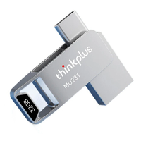 Lenovo Thinkplus MU231 Type-C & USB Flash Drive 128GB/64GB/32GB 100MB/S High Speed Portable Memory U Disk Plug and Play