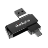 Lenovo Thinkplus MU251 USB3.0 Type-C Flash Drive 64GB 128GB 256GB Dual Interface Pendrive 360° Rotatable USB Memory Disk
