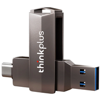 Lenovo Thinkplus MU254 USB3.0&Type-C Dual Port Metal U Disk 32/64/128/256/512G Rotatable USB Flash Drive High-speed U Di