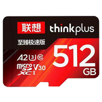 Lenovo Thinkplus Zhizhen Edition TF Memory Card A2 V30 U3 Class 10 512GB/256GB/128G Read Speeds Up to 205MB/s Micro SD C