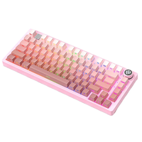 LEOBOG Hi75 Wired Mechanical Gaming Keyboard with Multimedia Knob Gasket Structure Hot Swappable RGB Type-C 81 Keys 75%
