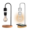 Levitating LED Light Art Piece Wireless Charging 6 Inch 2-5W Energy Efficient Black/Silver Night Light for Bedside & Stu