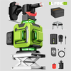 Lfine 16 Lines Laser Level 4x360° 515nm Green Beam Vertical & Horizontal Self-Leveling with Rechargeable Battery & Carry