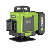 LFINE 4D 16 Line Laser Level 515nm Green Class II Self-Leveling ±1mm/7m 4800mAh Battery 30M Range Multi-Purpose Tripod
