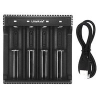 LiitoKala Lii-L4 3.7V 18650 Charger Li-ion Battery USB Independent Charging Portable High Power Discharge for 26650, 2170