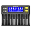 LiitoKala LII-S8 8 Slots LCD Display Battery Charger for Li-ion(IMR/ICR) LiFePO4 Ni-MH/Cd AA AAA C 18650 21700 26650 183