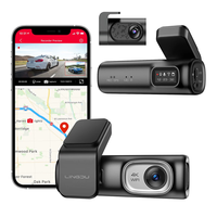 LINGDU D600 HD Dual Lens Dash Cam Wifi Wide Angle Motion Detection 4K+1080P Front Rear Driving Recorder Night Vision