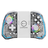 LinYuvo KS40 Semi-transparent Wireless Left and Right Game Handle with RGB Light Turbo Function Vibration Six-Axis Sensi