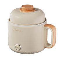 Littlelofa 1.6L Electric Cooker Household Mini Hot Pot 500W Cooking Pot For 1-2 People Home Kitchen Dormitory