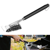 Long Handle BBQ Grill Cleaning Brush with Stainless Steel Scraper Bristles Cleaner Heavy Duty BBQ Tool Easy Stain Remova