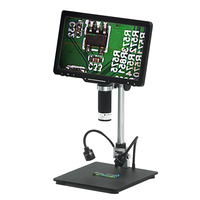 LP101 10.1 Inch Digital Microscope Industrial , Adjustable Angle Wireless Remote Control Coin Identification Touch Dimmin