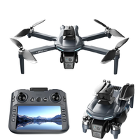 LSRC XT606 GPS 5G WiFi FPV with LCD Screen Controller 720P HD Dual Camera Servo Gimbal 360° Obstacle Avoidance Brushless