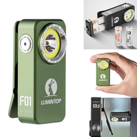 Lumintop F01 1200LM Mini Triple-Beam EDC Clip Flashlight Combo Spot+ Flood with Replaceable 2*10300 Battery IPX8 Waterpr