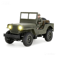 LUXINGZHE 2506-1 RTR 1/16 2.4G 4WD 1941 Willys MB for Jeep Military Truck Off-Road Climbing LED Light Alloy Body Shell M