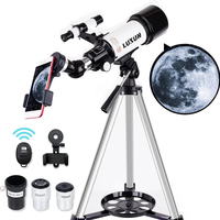 LUXUN Telescope for Astronomy Beginners Kids Adults,  70mm Aperture 400mm Astronomical Refracting Portable Telescope - Tr