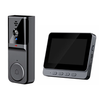 M16S Smart Visual Doorbell with 4.3-inch Display Screen Infared Night Vision Two-way Intercom Cat Eyes Video Door Bell F