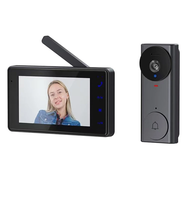 M17A Visual Doorbell 2.4G Wireless 4.3 Inch IPS Screen 640x480 Resolution 1500mAh Battery Long Range Easy Installation