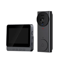 M17S Video Doorbell 4.3" Screen Infrared Night Vision Two-Way Audio 256GB Support Wireless Home Security Camera