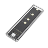 M.2 NVME/NGFF Transparent SSD Enlcosure 10Gbps RGB External Hard Drive USB3.1 Type-C SSD Case for Laptop Desktop Hard Dr