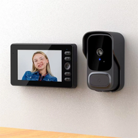 M23S Wireless Visual Doorbell with 4.3-inch Display Screen 1080P FHD Night Vision Two-way Video Intercom Smart Home Surv