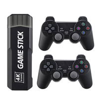 M9 4K Game Stick with Dual 2.4G Wireless Gamepad 64G Built-in 35500+ 3D Games 40+ Simulators Mini Retro Handheld Game Pl