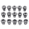 Machifit 15pcs ER11 1mm to 7mm Spring Collet SetCollet Chuck for CNC Milling Lathe Tools