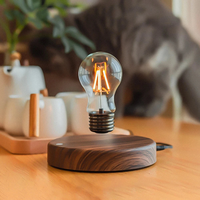 Magnetic Levitation Extravagant Table Lamp Retro Home Living Room Study Porch Desk Magnets Levitation Light Bulb Ornamen