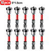 Magnetic Locating Screwdriver Bits S2 Steel 5x1.5cm Hexagonal Handle for Drill Cordless Tool Plasterboard Gypsum Board S
