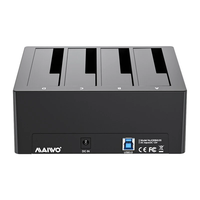 MAIWO K3084U3S 4-Bay Hard Drive Docking Station SATA to USB3.0 HDD Docking for 2.5/3.5 inch HDD/SSD Station External SAT
