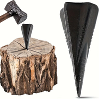 Manual Splitting Wedge Steel Diamond Shape 4 Way Log Splitter High Strength Anti Rust Coating Labor Saving Sledgehammer