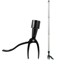 Manual Vertical Weeding Digging Grass Shovel Standing Weeding Puller Metal Weed Puller Head Garden Lawn Root Remover Wee