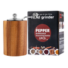Manual Wooden Peppercorn Black Pepper Grinder Pepper Grinder Kitchen Manual Solid Wood Pepper Mill Household Sea Salt Pe