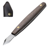Marking Knife High Carbon Steel Woodworking Scribe 7.6 Inch Double Beveled Blade with Wooden Handle and Leather Sheath