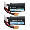 MARSLIPO 11.1V 1380mAh 180C 3S Lipo Battery XT60 Plug for RC Drones
