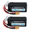 MARSLIPO 11.1V 1500mAh 120C 3S Lipo Battery XT60 Plug for RC Drones