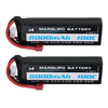 MARSLIPO 7.4V 8000mAh 100C 2S Lipo Battery T Plug for RC Car