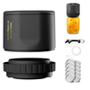 Mason Jar Sealing Machine 1200mAh Mini Vacuum Sealer Electric Mason Jar Vacuum Sealer Kit Cordless Mason Jars Wide Mouth