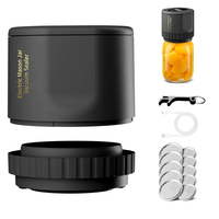 Mason Jar Sealing Machine 1200mAh Mini Vacuum Sealer Electric Mason Jar Vacuum Sealer Kit Cordless Mason Jars Wide Mouth