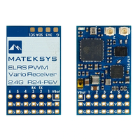 Mateksys R24-P6V ExpressLRS ELRS 2.4GHz 6CH PWM Vario Receiver Dual Antenna for RC Drone Airplane