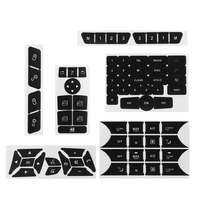 Matte Black Button Repair Decals Car Stickers For Mercedes-Benz GLK350 C Class CLS C218 SLK W172W204 W212 W218 W207